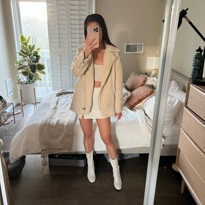 LOFT sherpa beige jacket